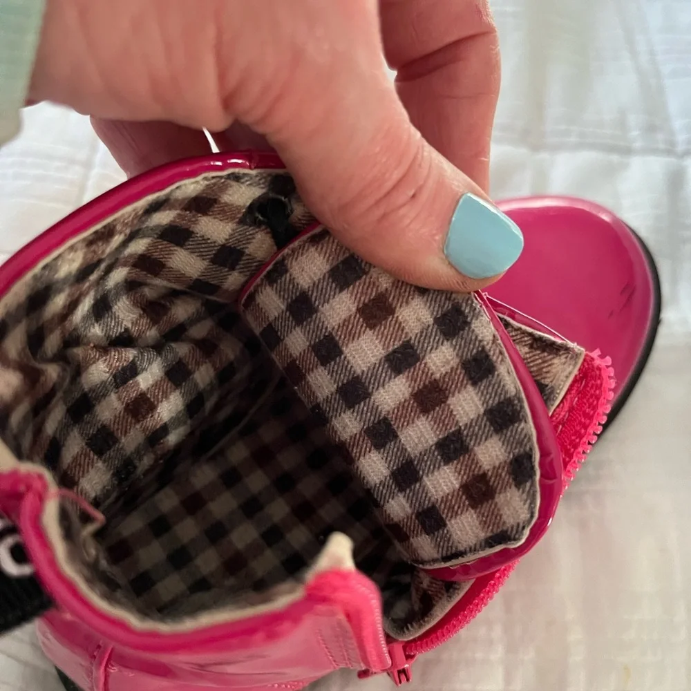 Waterproof Lace-Up Kids Ankle Boots Candy Colored - Picture 4 of 7